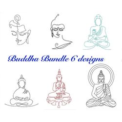 lord buddha bundle machine embroidery designs