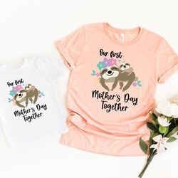 our first mother day shirt png, mothers day matching shirt png, mother day mommy and baby outfit, mother day gift