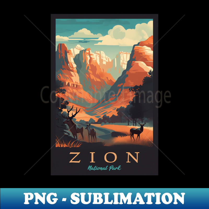 FA-20231025-10267_Zion National Park Vintage Travel Poster 7546.jpg