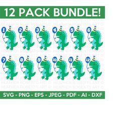 dinosaur birthday balloon svg bundle, cute dinosaur svg, t-rex svg, dino svg, little boy svg,boy shirt svg,dinosaur birt