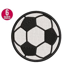 soccer ball embroidery design, machine embroidery file, digital download