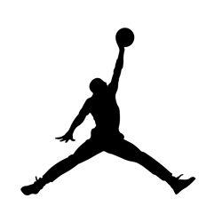 air jordan logo silhouette svg, logo svg, jump svg, basketball svg, air jordan logo, fashion brand svg, brand logo svg