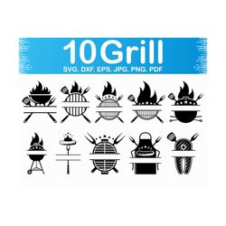 Grill Svg, Bbq Svg, Grilling Svg, Grill Master Svg, Kitchen Svg, King Of Grill Svg, Grill Apron Svg Files For Cricut, Cricut Clipart Vector