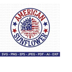 america sunflower svg, 4th of july svg, july 4th svg, fourth of july svg, usa flag svg, independence day shirt, cut file cricut, silhouettte