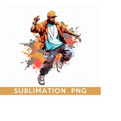 hip hop sublimation png, hip hop png, rapper png, music png, hip hop design png, hip hop style png, instant download, sublimation file