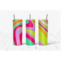 20 oz skinny tumbler wrap, rainbow marble wrap, marble wrap, straight template, tapered, sublimation graphics, digital download,