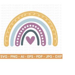 rainbow svg, baby rainbow svg, nursery rainbow decorations, hand drawn designs, rainbow svg, pastel colors, onesie svg, cricut cut files