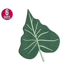 tropical leaf embroidery design, monstera , house plant, machine embroidery file, pes, instant download