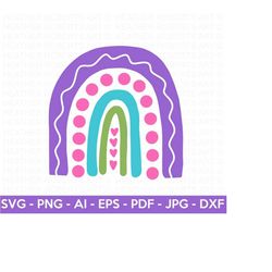 rainbow svg, baby rainbow svg, nursery rainbow decorations, hand drawn designs, rainbow svg, pastel colors, onesie svg, cricut cut files