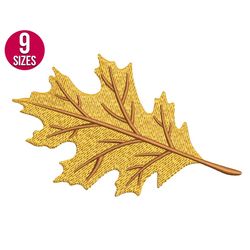autumn leaves embroidery design, fall leaf, machine embroidery file, instant download