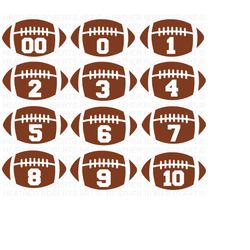 football numbers svg bundle, football svg, football shirt svg, football mom life svg, football svg designs, supportive mom, cut file cricut