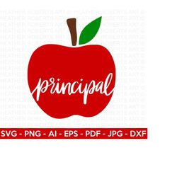 principal svg, school principal svg, apple svg, back to school svg, principal shirt svg, gift for principal svg, cricut cut files,silhouette