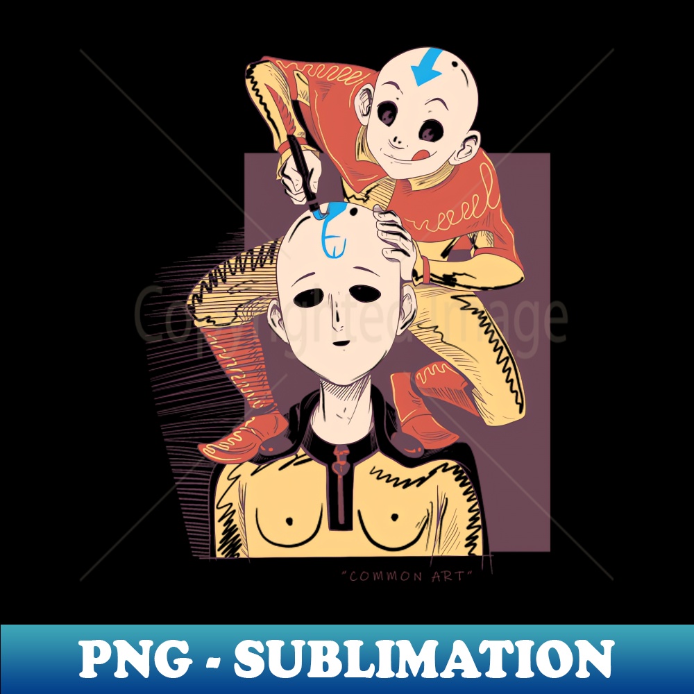 QV-20231025-3235_Funny Saitama One Punch Man Bald With Avatar Parody Common Art 5501.jpg