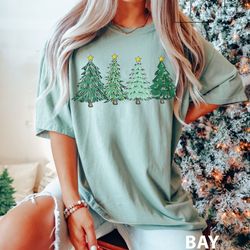 christmas tree shirt png, comfort colors, christmas party shirt png, christmas shirt png, holiday season, christmas tree