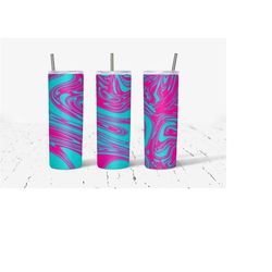 20 oz skinny tumbler wrap, blue pink purple marble wrap, marble wrap, straight template, tapered, sublimation graphics, digital download,