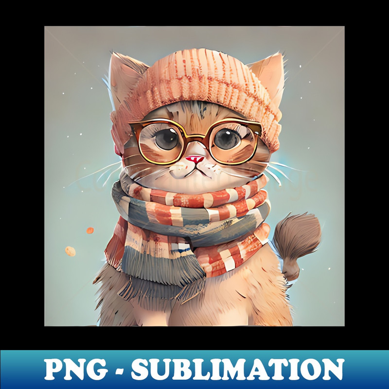 RK-20231025-2103_Cute Kitten with Glasses and Winter Clothes 6175.jpg