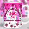 3D Pink Christmas Mug Wrap Inflated, Candy Cane Mug Sublimation Design, Puffy 11oz Coffee Cup Wrap, 15oz Mug Wrap PNG, Xmas Mug Press Design - 1.jpg