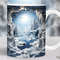 3D Winter Mug Wrap, Christmas Landscape Mug Sublimation Design, Snow 11oz Cup Template, December 15 oz Mug Wrap PNG, Winter Mug Press Design - 1.jpg