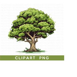 Tree Clipart PNG, Forest Clipart, Landscape Art PNG,  Beautiful Tree PNG, Printable Tree png, Instant Download, Sublimation File