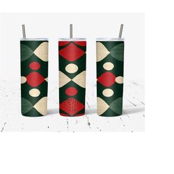 20 Oz Christmas Skinny Tumbler Wrap 7, Christmas Wrap, Straight Template, Tapered, Sublimation Graphics, Digital Download, Instant Download