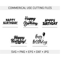 birthday cake topper svg bundle, happy birthday cake topper, cake topper for cnc, wreath frame svg, svg files for cricut, png, dxf, eps,jpeg