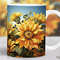 Sunflowers Mug Wrap, Yellow Floral Sublimation Design, Fall Flowers 11oz Coffee Cup Template, Botanical 15 oz Mug Wrap PNG, Mug Press Design - 1.jpg