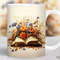 Watercolor Book Mug Wrap, Book and Flowers Sublimation Design, 11oz Coffee Cup Template, Floral 15 oz Mug Wrap PNG, Reading Mug Press Design - 1.jpg