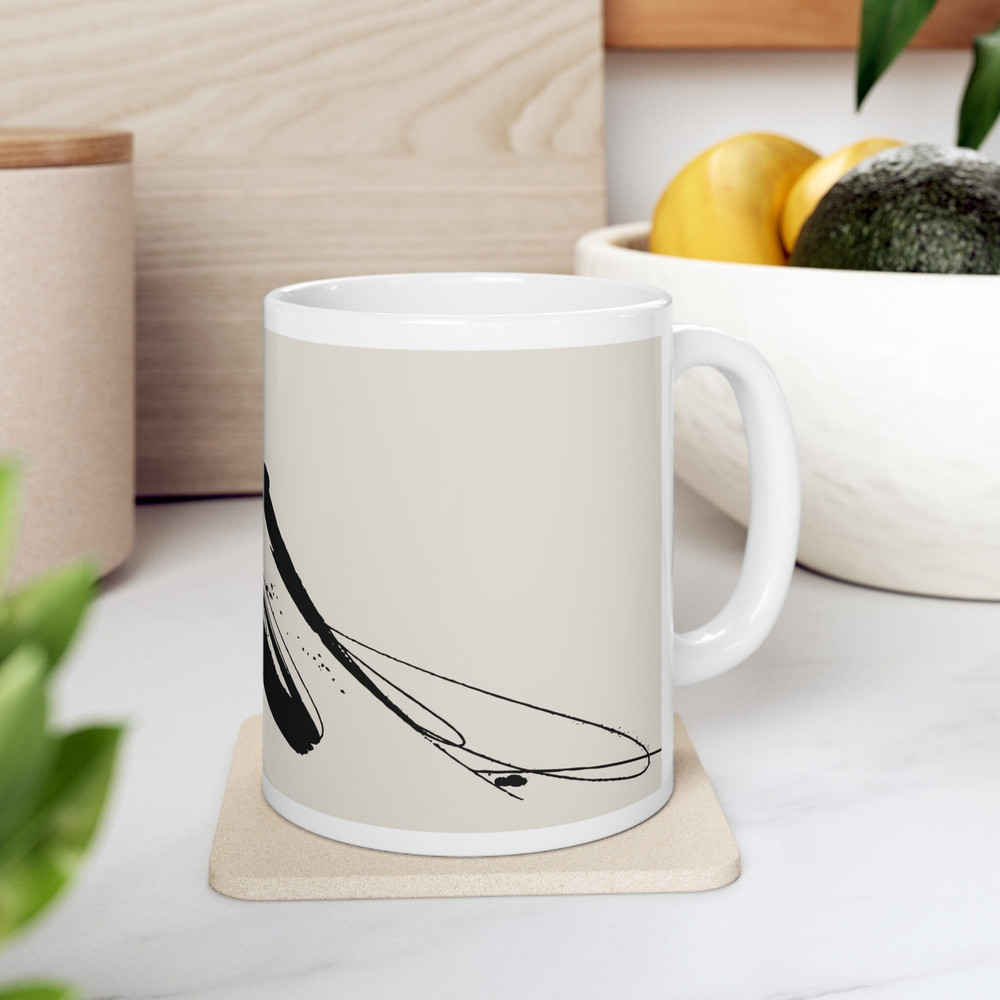 Black Touch Abstract Ceramic Mug Coffee Mug Unique Abstract Mug Artistic 11oz Mug Gift for Mom Fathers Day Gifts Office Mug - 6.jpg