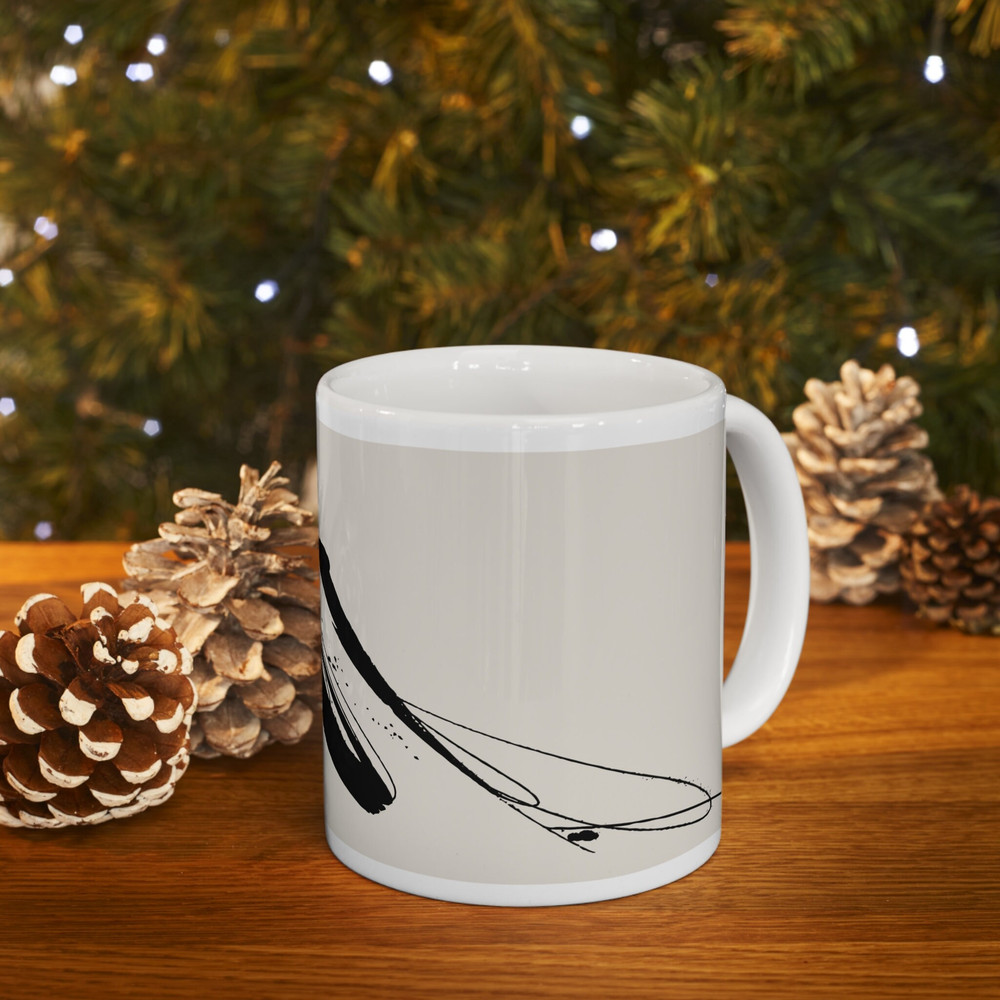 Black Touch Abstract Ceramic Mug Coffee Mug Unique Abstract Mug Artistic 11oz Mug Gift for Mom Fathers Day Gifts Office Mug - 8.jpg