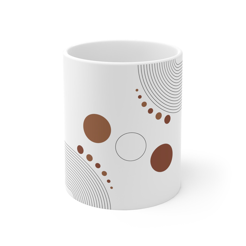 Bohemian Geometric Abstract Art On Mug Minimalist Coffee Mug Mid Century Abstract Art Ceramic Mug Office Mug Gift Fir Love Ones - 2.jpg