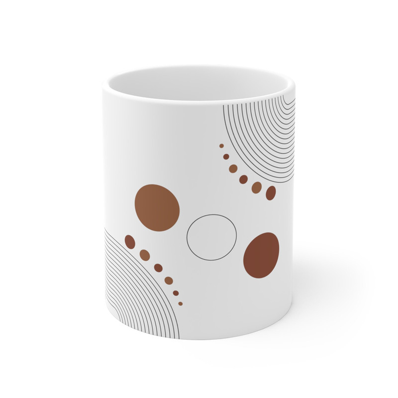 Bohemian Geometric Abstract Art On Mug Minimalist Coffee Mug Mid Century Abstract Art Ceramic Mug Office Mug Gift Fir Love Ones - 2.jpg