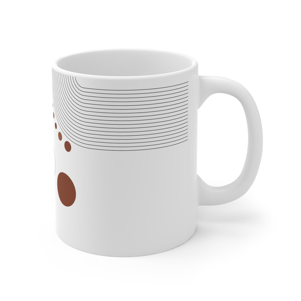 Bohemian Geometric Abstract Art On Mug Minimalist Coffee Mug Mid Century Abstract Art Ceramic Mug Office Mug Gift Fir Love Ones - 4.jpg