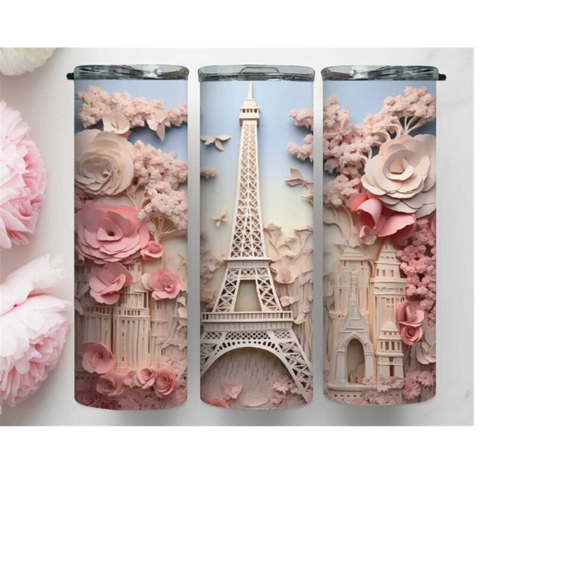 2510202315353-3d-eiffel-tower-and-flowers-20-oz-tumbler-png-flower-image-1.jpg