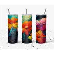 20 oz skinny tumbler wrap, floral tumbler wrap, straight template, tapered, sublimation graphics, digital download, instant download