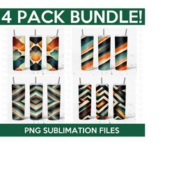20 oz abstract skinny sublimation tumbler wraps bundle, abstract designs png bundle, straight, tapered, sublimation png