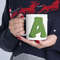 Letter A Green Initial Mug Letter Mug Cup Initial A Personalized Initial Mug Alphabet Mug Letter Mug Gift for Loved Ones 11oz - 2.jpg