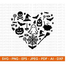 halloween heart svg, halloween svg, halloween shirt svg, ghost svg, pumpkin svg, scary vibes, halloween vibes, cut files cricut, silhouette