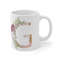 Letter G Floral Alphabet Coffee Mug Name Begins with G Initial Mug Initial Coffee Cup Birthday Gift Watercolor Flowers Mug 11oz - 3.jpg