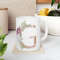Letter G Floral Alphabet Coffee Mug Name Begins with G Initial Mug Initial Coffee Cup Birthday Gift Watercolor Flowers Mug 11oz - 6.jpg