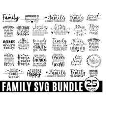 25 family quotes bundle, quote sign svg, family quote png, farmhouse family wall sign, home sweet home svg, farmhouse décor home svg