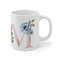 Letter M Floral Alphabet Coffee Mug Name Begins with M Initial Mug Initial Coffee Cup Birthday Gift Watercolor Flowers Mug 11oz - 8.jpg