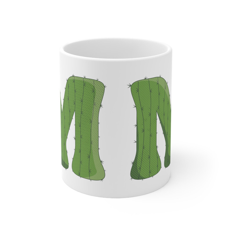 Letter M Green Initial Mug Letter Mug Cup Initial M Personalized Initial Mug Alphabet Mug Letter Mug Gift for Loved Ones 11oz - 10.jpg