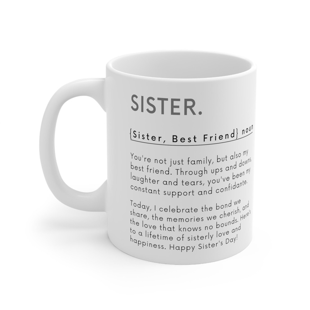 Sisters Best Friend Definition Mug, Best Sister birthday Mug, Sibling Gift, Sister Mug, Sister gifts, Best friends Best Sister, Friendship - 3.jpg