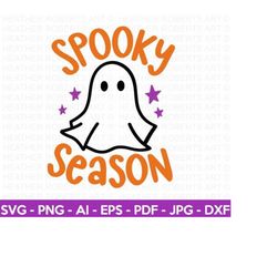 spooky season colored svg, halloween svg, halloween shirt svg, halloween quote, scary vibes, halloween vibes, cut files cricut,silhouette