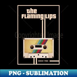 the flaming lips music retro cassette tape - modern sublimation png file - capture imagination with every detail