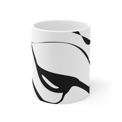 unique abstract mug, abstract ceramic mug, abstract design coffee mug