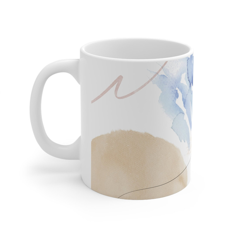 Watercolor Abstract Ceramic Mug Abstract Design Coffee Mug Unique Abstract Mug Artistic 11oz Mug Gift for Mom Fathers Day Gifts - 2.jpg