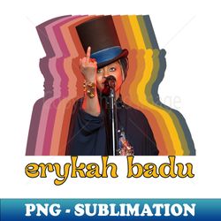 Erykah Badu - Retro Fade - Trendy Sublimation Digital Download - Unleash Your Creativity