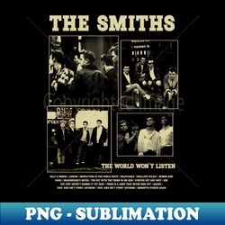 the smiths 80s 90s vintage retro rock music band - instant png sublimation download - defying the norms