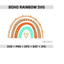 boho rainbow svg, boho rainbow svg bundle, pastel rainbow svg, boho rainbow clipart, rainbow cricut file, boho nursery decor